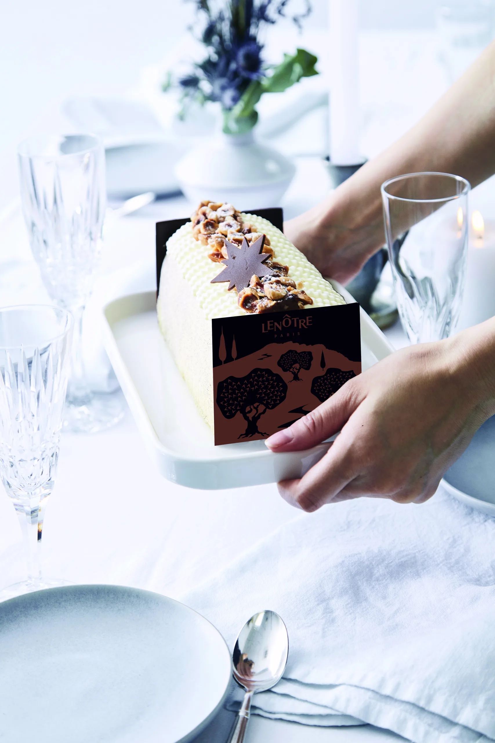 Cours de Pâtisserie : Bûche praliné noisette – Pastry Workshop: hazelnut praline Yule log